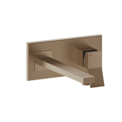 Gessi Rettangolo K wall sink faucet 53088 + 44697