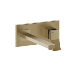 Gessi Rettangolo K wall sink faucet 53088 + 44697