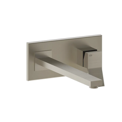 Gessi Rettangolo K wall sink faucet 53090 + 44697
