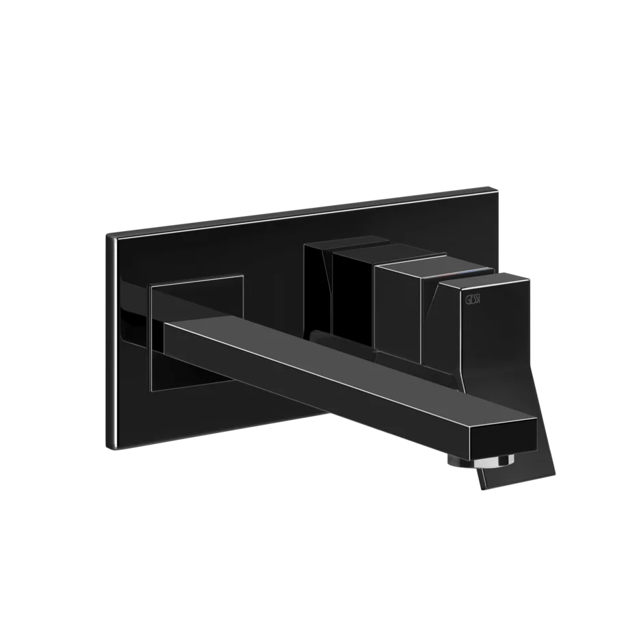 Gessi Rettangolo K wall sink faucet 53090 + 44697