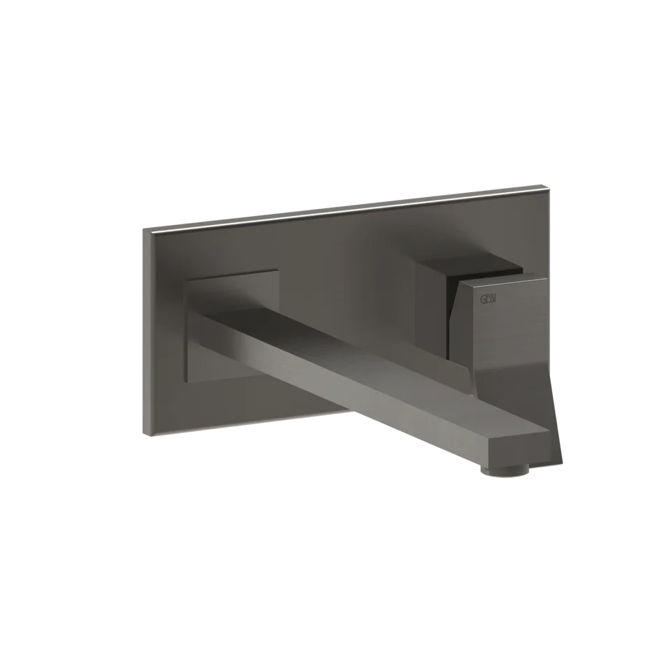 Gessi Rettangolo K wall sink faucet 53090 + 44697