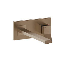 Gessi Rettangolo K wall sink faucet 53090 + 44697