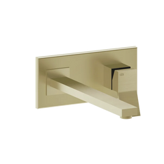 Gessi Rettangolo K wall sink faucet 53090 + 44697