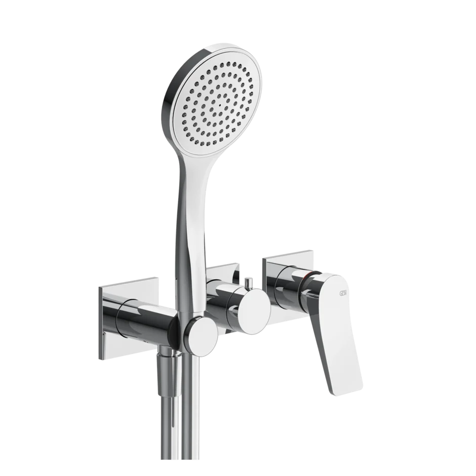 Gessi Rilievo rubinetto doccia con deviatore e doccetta 59036
