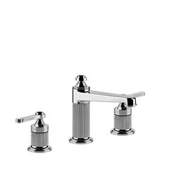 Gessi Venti20 rubinetto lavabo 3 fori medio con piletta 65012