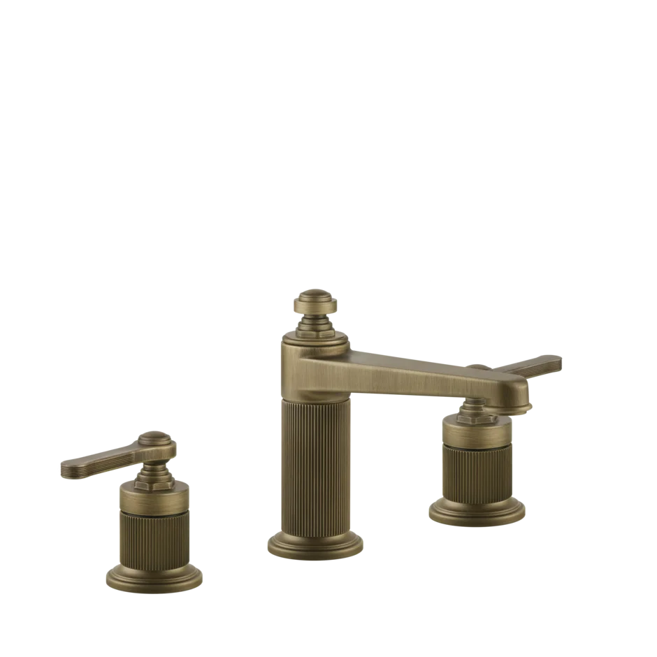 Gessi Venti20 rubinetto lavabo 3 fori medio con piletta 65012