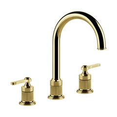 Gessi Venti20 rubinetto lavabo 3 fori medio con piletta 65015