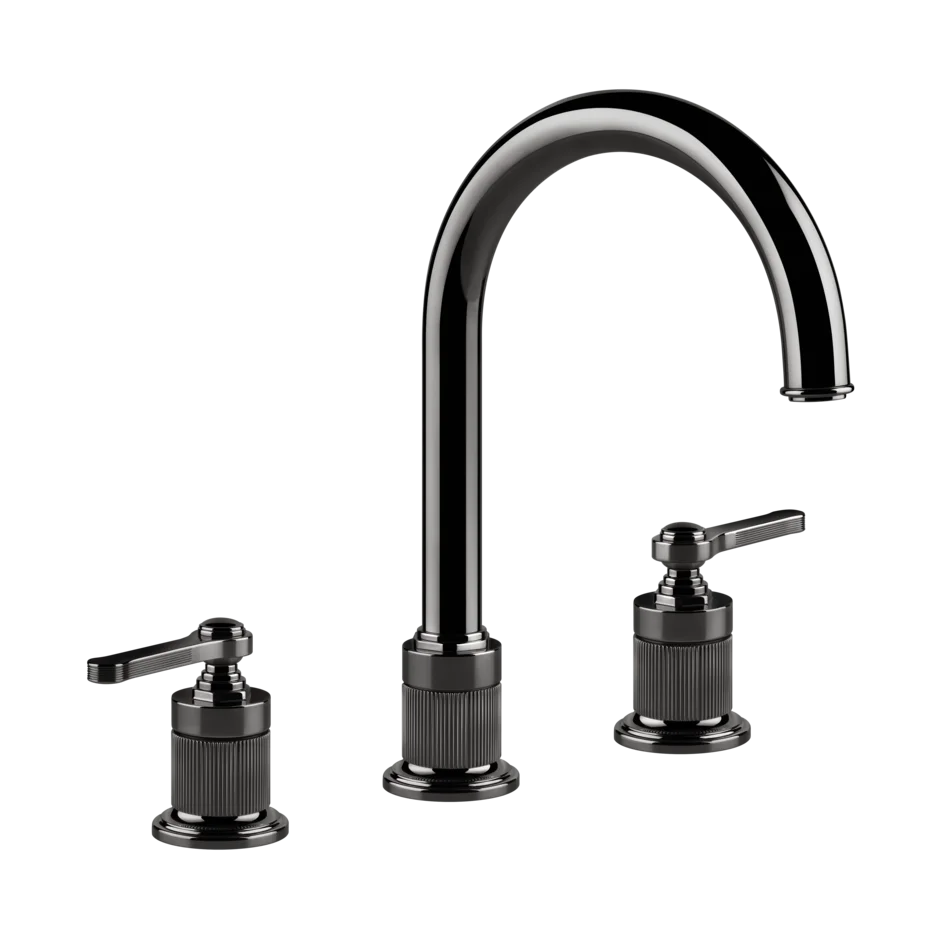 Gessi Venti20 rubinetto lavabo 3 fori medio con piletta 65015