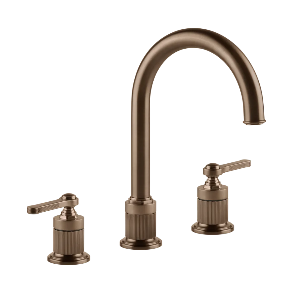 Gessi Venti20 rubinetto lavabo 3 fori medio con piletta 65015