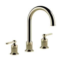 Gessi Venti20 rubinetto lavabo 3 fori medio con piletta 65015