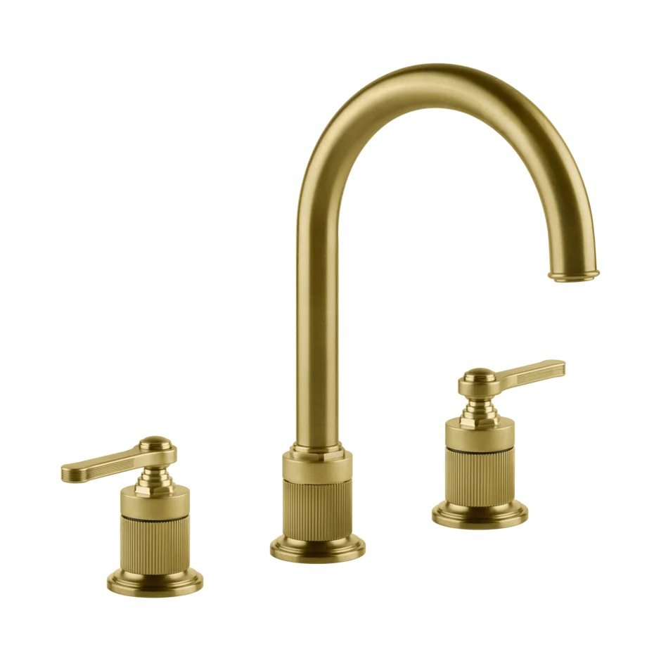 Gessi Venti20 rubinetto lavabo 3 fori medio con piletta 65015