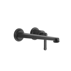 Gessi Venti20 rubinetto lavabo a parete con bocca lunga 65088 + 63397