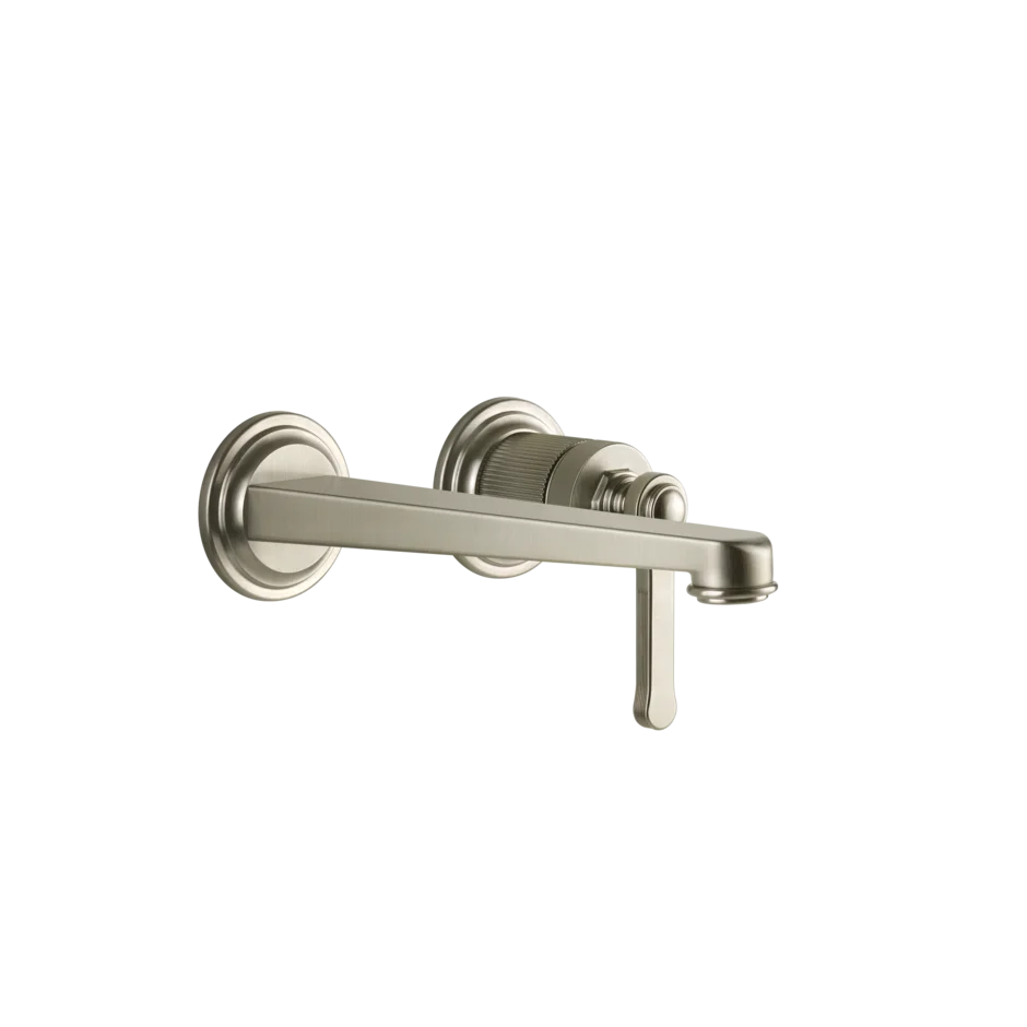 Gessi Venti20 rubinetto lavabo a parete con bocca media 65089 + 63397