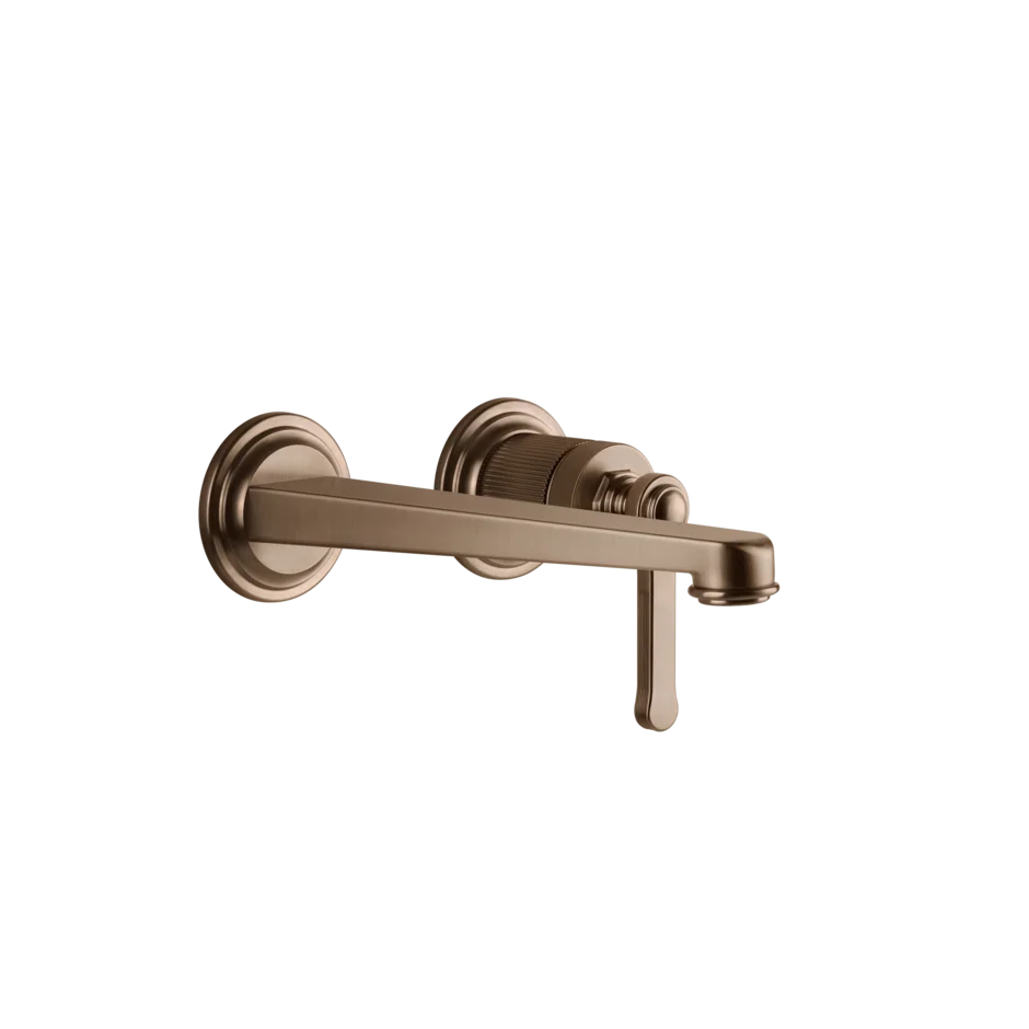 Gessi Venti20 rubinetto lavabo a parete con bocca media 65089 + 63397