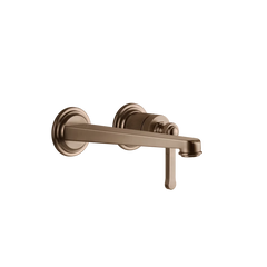 Gessi Venti20 rubinetto lavabo a parete con bocca media 65089 + 63397