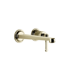 Gessi Venti20 rubinetto lavabo a parete con bocca media 65089 + 63397