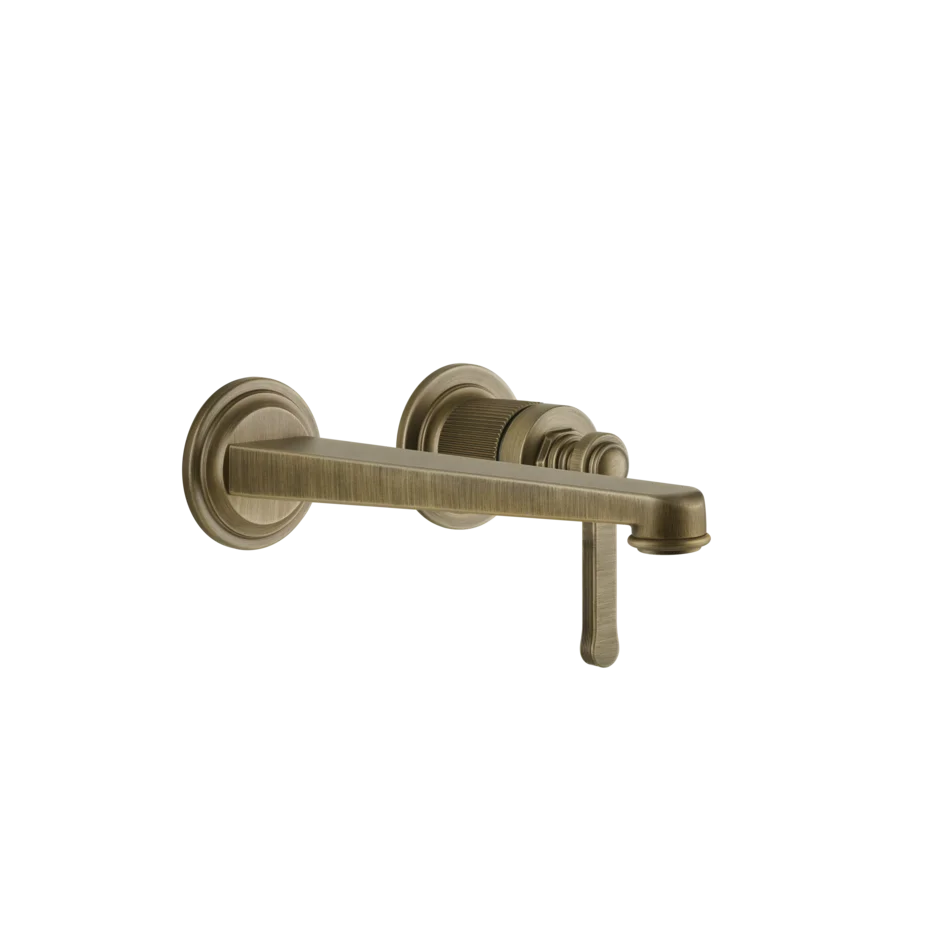 Gessi Venti20 rubinetto lavabo a parete con bocca media 65089 + 63397