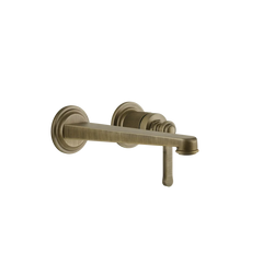 Gessi Venti20 rubinetto lavabo a parete con bocca media 65089 + 63397