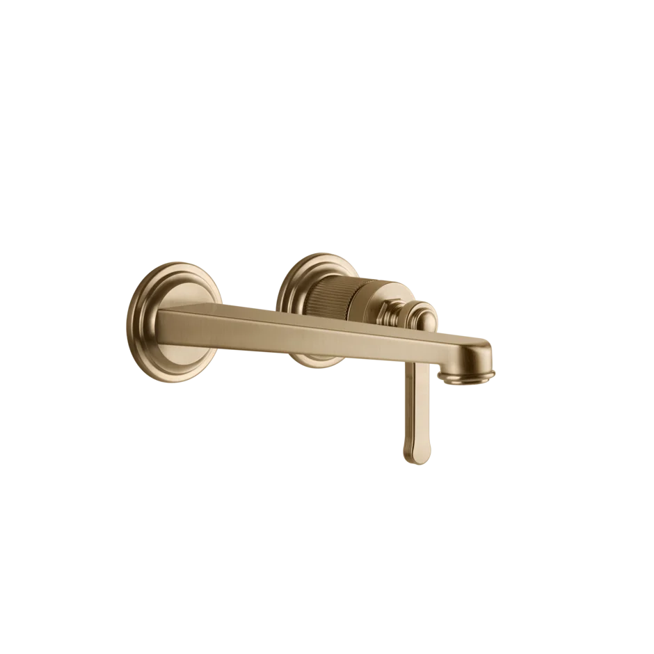 Gessi Venti20 rubinetto lavabo a parete con bocca media 65089 + 63397