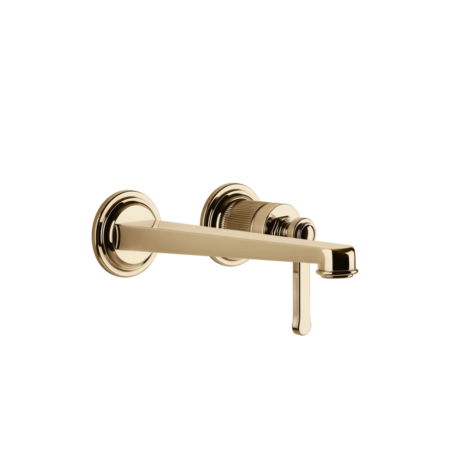 Gessi Venti20 rubinetto lavabo a parete con bocca media 65089 + 63397