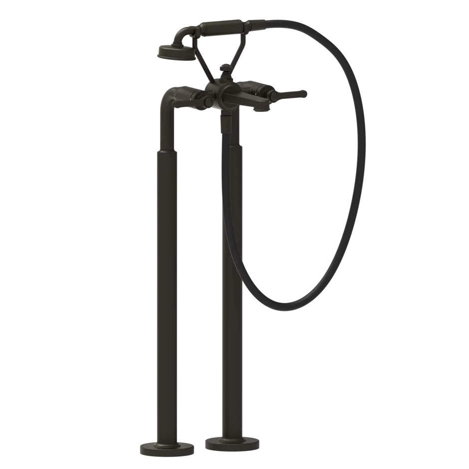 Gessi Venti20 robinet de baignoire sur pied avec douchette 65128 + 65099