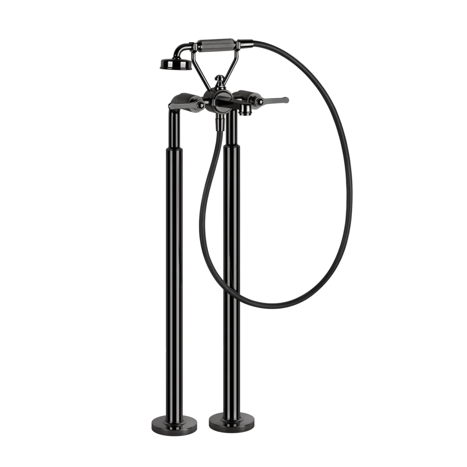 Gessi Venti20 robinet de baignoire sur pied avec douchette 65128 + 65099