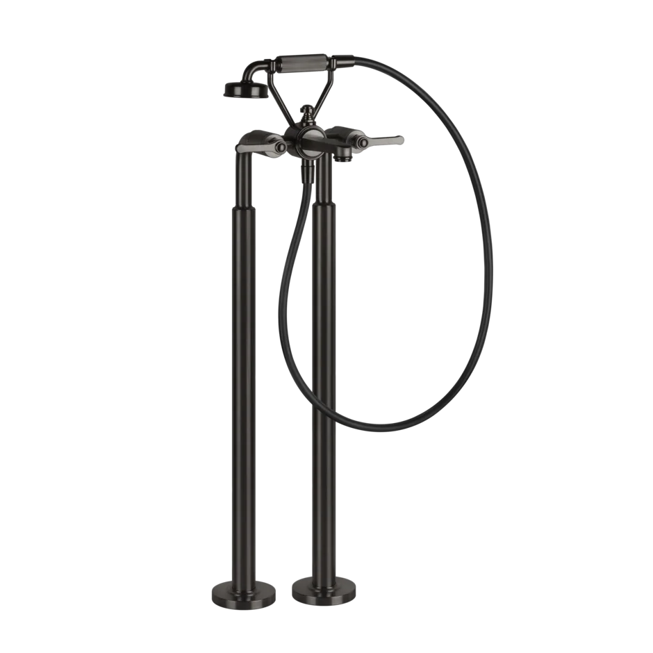 Gessi Venti20 robinet de baignoire sur pied avec douchette 65128 + 65099