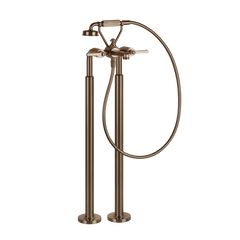 Gessi Venti20 robinet de baignoire sur pied avec douchette 65128 + 65099