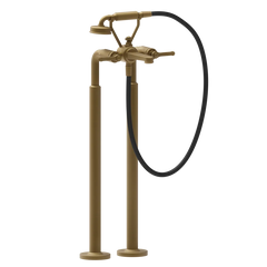 Gessi Venti20 robinet de baignoire sur pied avec douchette 65128 + 65099