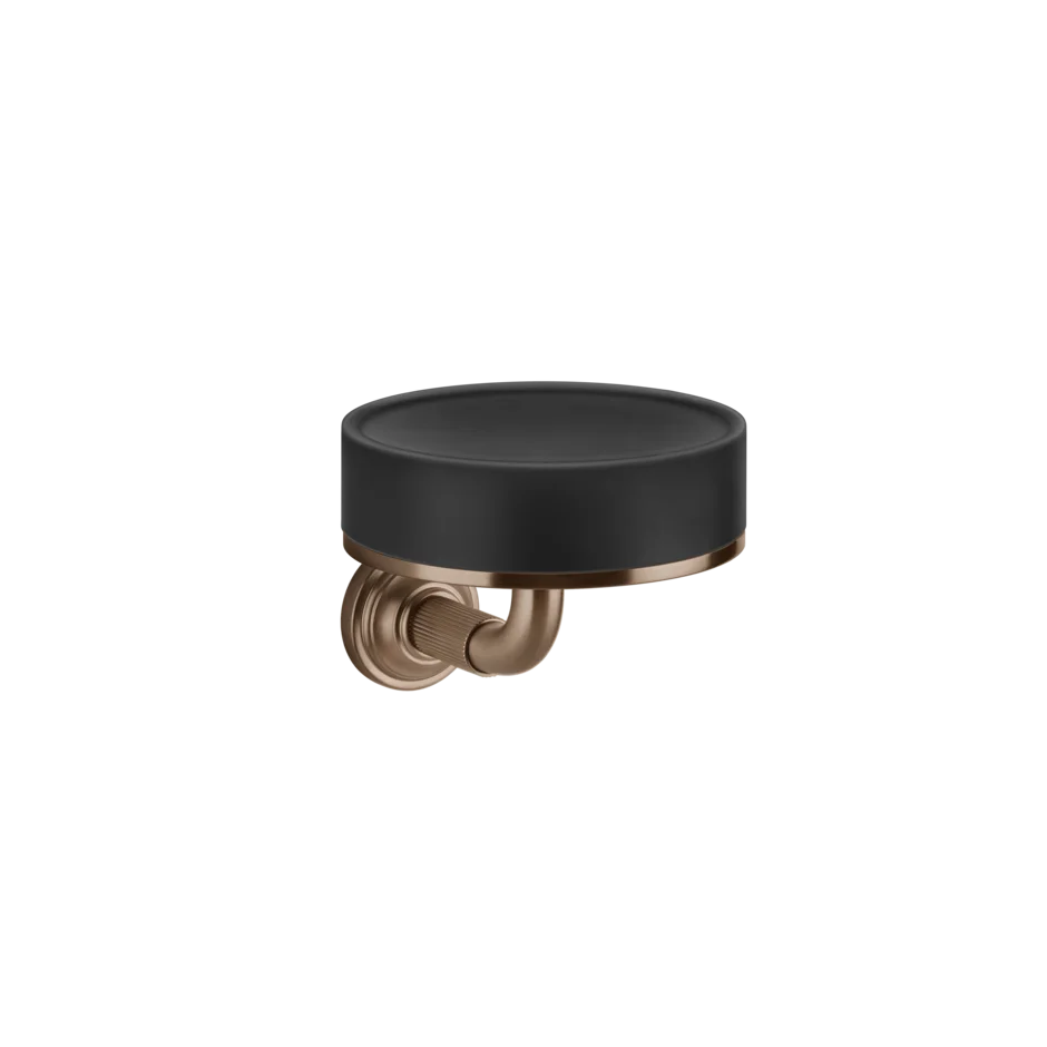 Gessi Venti20 porte-savon noir en pierre frittée 65402