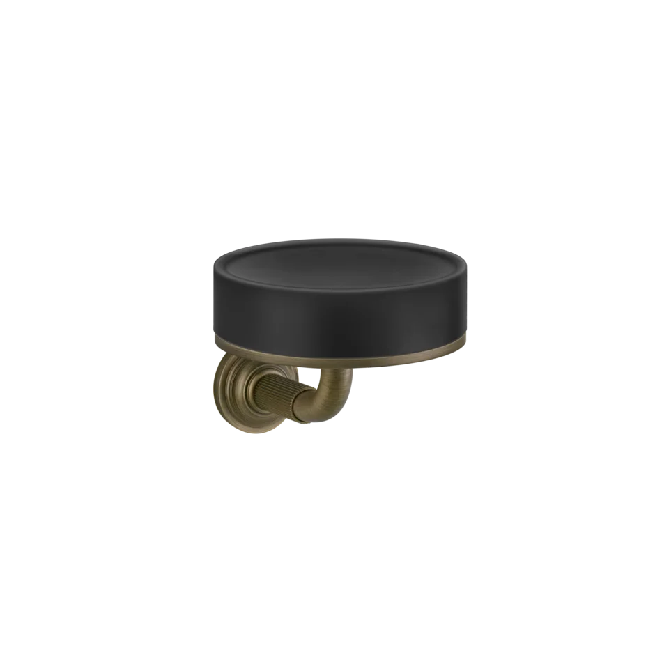 Gessi Venti20 porte-savon noir en pierre frittée 65402