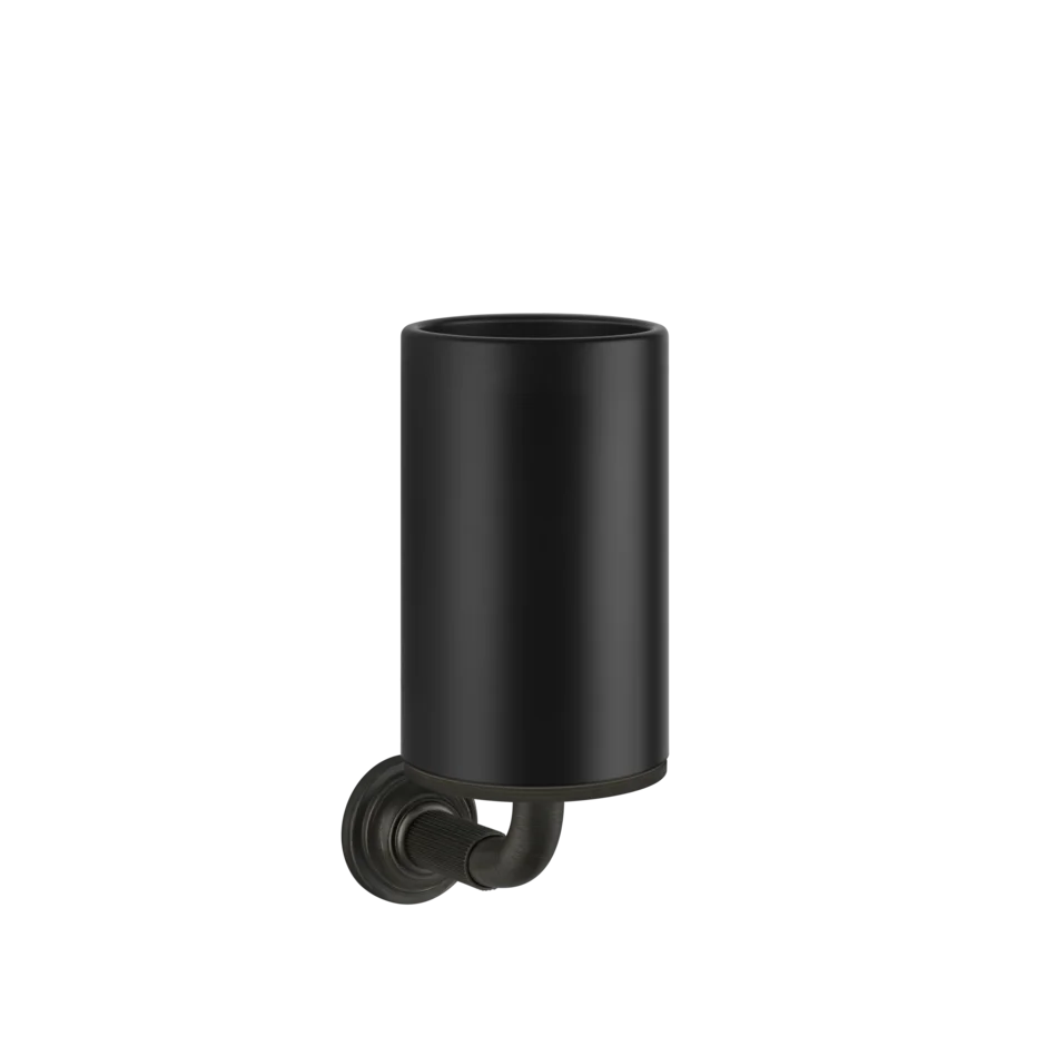 Gessi Venti20 porte-brosse à dents noir en pierre frittée 65408