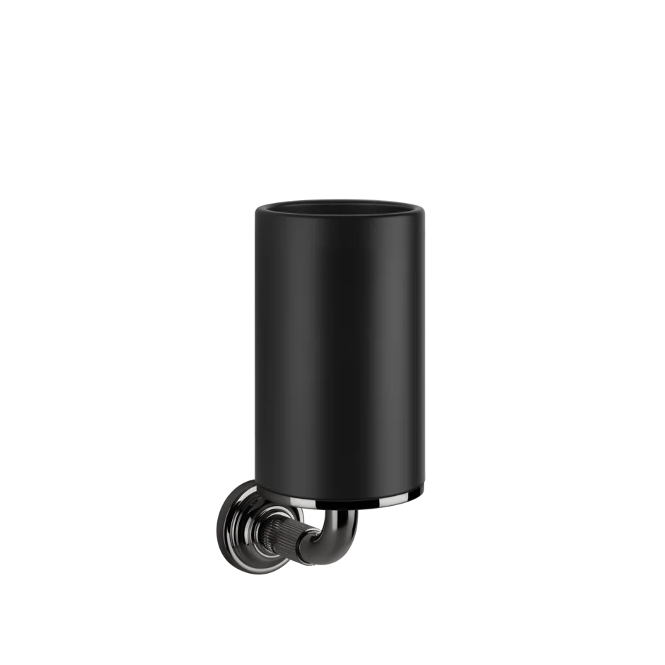 Gessi Venti20 porte-brosse à dents noir en pierre frittée 65408