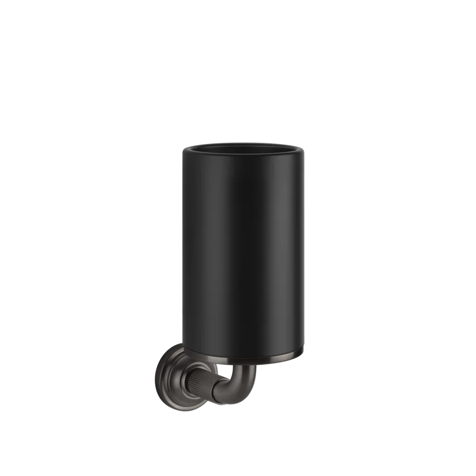 Gessi Venti20 porte-brosse à dents noir en pierre frittée 65408