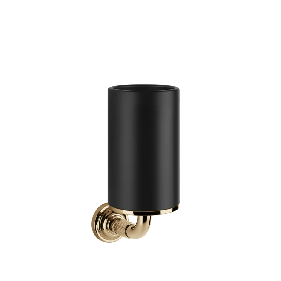 Gessi Venti20 porte-brosse à dents noir en pierre frittée 65408