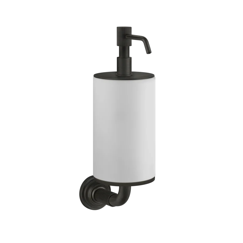 Gessi Venti20 distributeur de savon blanc en pierre frittée 65413