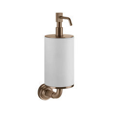 Gessi Venti20 distributeur de savon blanc en pierre frittée 65413