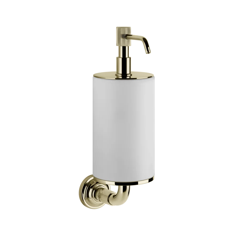 Gessi Venti20 distributeur de savon blanc en pierre frittée 65413