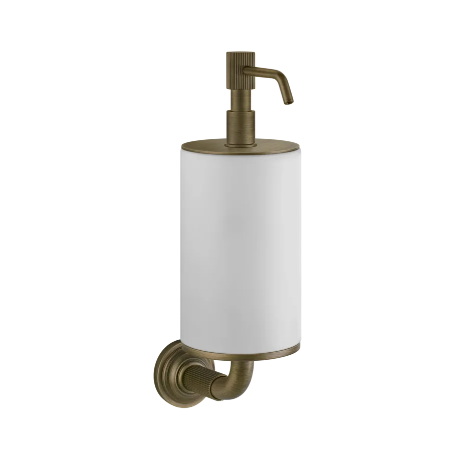 Gessi Venti20 distributeur de savon blanc en pierre frittée 65413