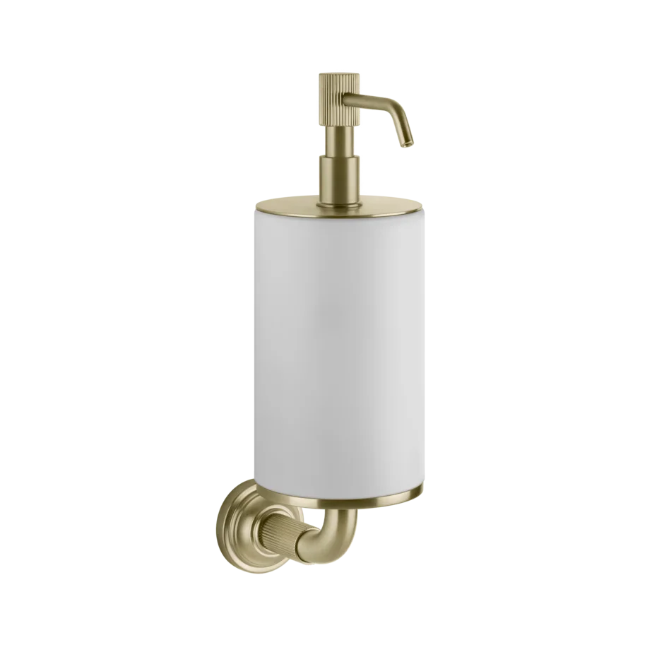 Gessi Venti20 distributeur de savon blanc en pierre frittée 65413
