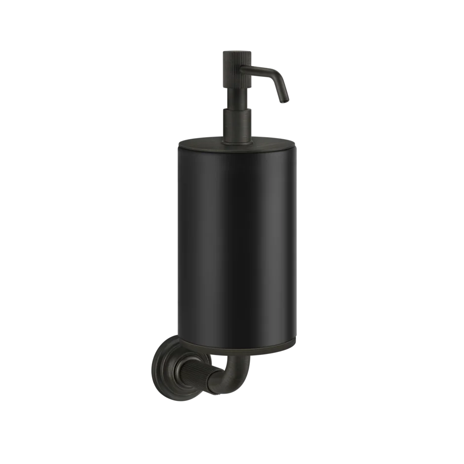 Gessi Venti20 distributeur de savon noir en pierre frittée 65414