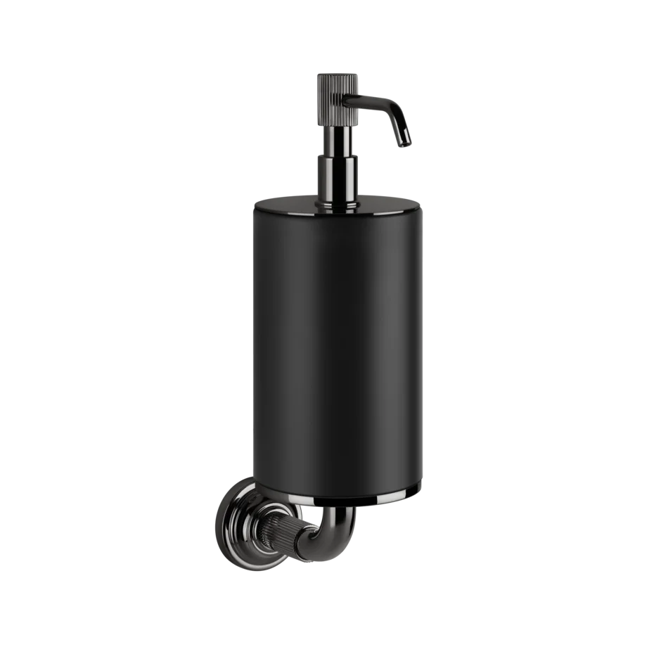 Gessi Venti20 distributeur de savon noir en pierre frittée 65414