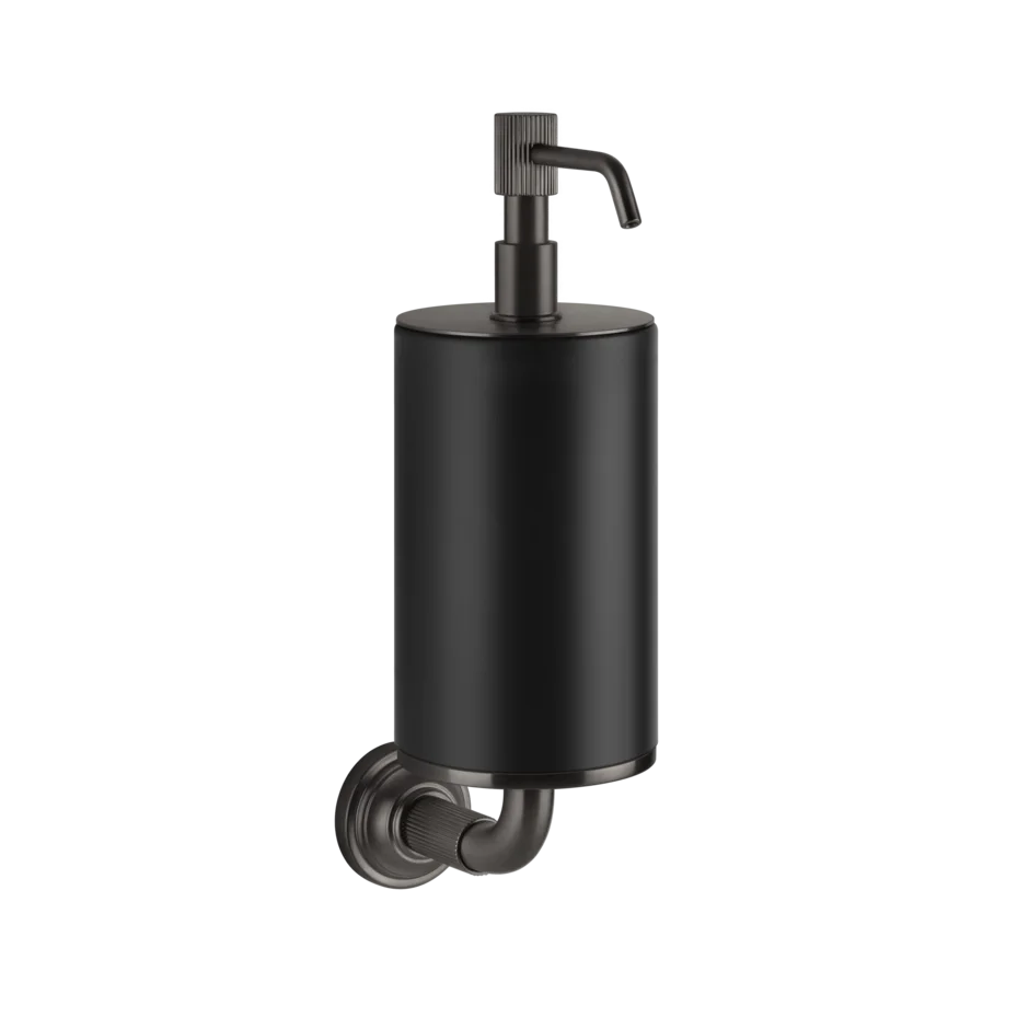 Gessi Venti20 distributeur de savon noir en pierre frittée 65414