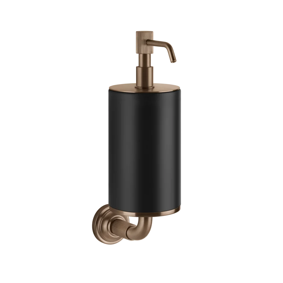 Gessi Venti20 distributeur de savon noir en pierre frittée 65414