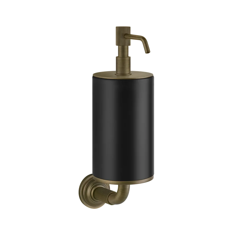 Gessi Venti20 distributeur de savon noir en pierre frittée 65414
