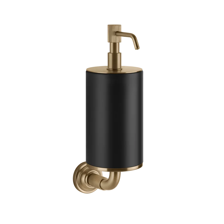Gessi Venti20 distributeur de savon noir en pierre frittée 65414