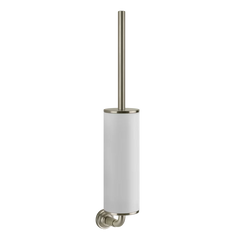 Gessi Venti20 white toilet brush holder in sintered stone 65419