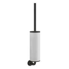 Gessi Venti20 white toilet brush holder in sintered stone 65419