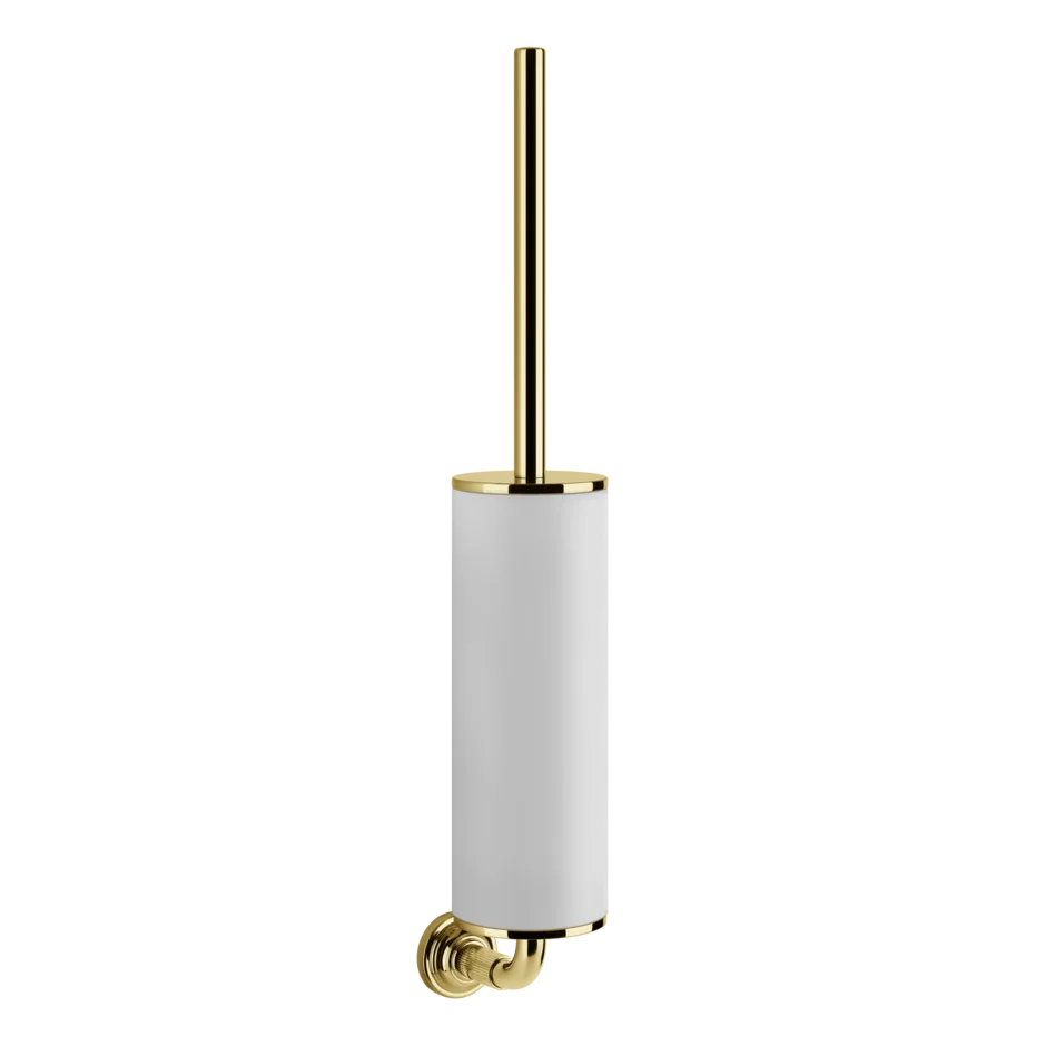 Gessi Venti20 white toilet brush holder in sintered stone 65419