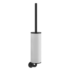 Gessi Venti20 white toilet brush holder in sintered stone 65419